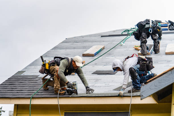 Professional Emergency Roof Repair technician working in Wetumka, OK